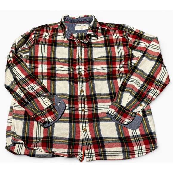 Hudson & Barrow Other - Hudson & Barrow Mountain Flannel Shirt Women's Medium Plaid 100% Cotton